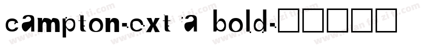 campton-extra bold字体转换